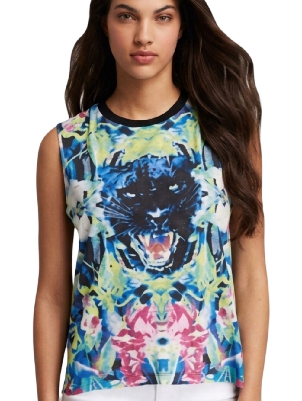 CHASER Mirrored Panther Tank Small - As Seen On Melissa & Joey